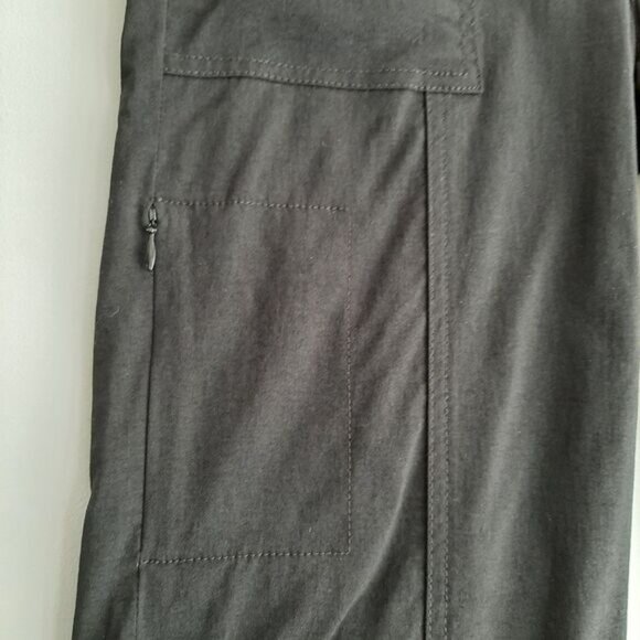 PRANA Monarch Hiking Utility Zip-Off Convertible Pants to Shorts Black Sz 6 - Picture 6 of 14